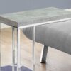 Accent Table, C - Shaped, Contemporary - Gray - Image 2