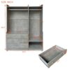 Open Wardrobe Storage For Bedroom - Gray - Image 26