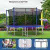 14Ft For Kids Children With Safety Enclosure Net Outdoor Backyards Large Recreational Trampoline - Blue - Image 9