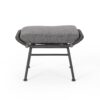 Outdoor Modern Boho Wicker Ottoman With Cushions (Set of 2) - Gray - Image 6