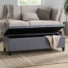 Glouster - Contemporary Storage Ottoman With Versatile Functionality - Gray - Image 7
