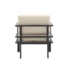 Modern 3 Piece Outdoor Patio Seating Set With Aluminum Frame And Weather Resistant Cushions - Beige / Gray - Image 11