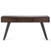 Lowry - Desk - Distressed Charcoal Brown - Image 3