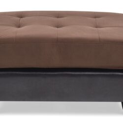 Stylish Contemporary Ottoman - Chocolate