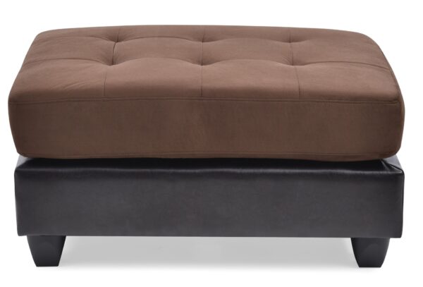 Stylish Contemporary Ottoman - Chocolate