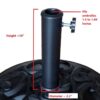Rust-Resistant Resin Umbrella Base - Black - Image 7