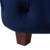 Brooklyn - King Tufted Panel Bed Headboard And Footboard Set - Navy Blue - Image 6