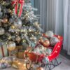 Christmas Ball Ornaments, Glass Decorative Hanging Ball Christmas Tree Ornaments For Holiday Party Decorations (Set of 4) - Silver - Image 7