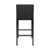 Modern Design High Stool With Metal Legs For Kitchen And Restaurant (Set of 2) - Black - Image 9