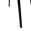 Mid Century Dining Table With Rubberwood Legs And Faux Wood Tabletop - Black - Image 12