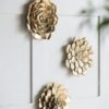 3 Piece Succulent Wall Plaque - Gold - Image 2