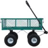 Steel Garden Cart With Mesh Removable Sides 3 Cu Ft 550 Lb Capacity Steel - Green - Image 11