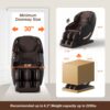 Deluxe - Massage Chair, Full Body Zero Gravity Recliner With Ai Voice Control, Sl Track, Bluetooth, Foot Rollers, Airbags, Heating - Black - Image 14