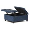 Harrison - Coffee Table Storage Ottoman - Denim Blue - Image 3