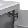 Bathroom Vanity With Single Sink, Combo Cabinet Undermount Sink, Bathroom Storage Cabinet With Two Doors And A Drawer, Soft Closing, Multifunctional Storage, Solid Wood Frame - Gray - Image 18
