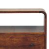 Curved Nordic Charm Console - Brown - Image 8
