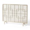 Dorothy - Modern Single Panel Iron Fire Screen - Gold - Image 6