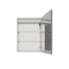 26" X 20" Bathroom Medicine Cabinet With LED Mirror, Anti-Fog, Waterproof, 3000K~6000K Single Door Lighted Bathroom Cabinet With Touch Swich, Dimmable, Recessed Or Surface Mount (Right Door) - Silver - Image 8