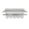 Esyspot - Metal Powder Coating Hook Wall Mounted With Shelf - White - Image 5