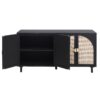 4 Door Cabinet, Suitable For Bedroom - Black - Image 14