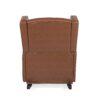 Moss - Upholstered Rocking Recliner With Diamond Tufting And Wingback - Light Brown - Image 8