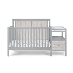 Connelly - 4 In 1 Crib and Changer Combo - Gray, Rockport Gray