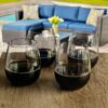 Halo - Oval Tritan Glasses Dof 18Oz, Bpa Free Plastic Water Tumblers (Set of 4) - Clear - Image 8