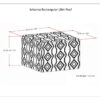 Johanna - Square Pouf - Multicolor - Fabric - Image 2