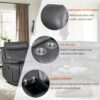 Home Theater Seating Manual Recliner With Cup Holder, Hide - Away Storage Reclining Sofa For Living Room, Home Theater - Gray - Image 5
