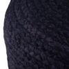 Lydia - Round Pouf - Navy / Natural - Image 5