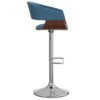Lowell - Adjustable Swivel Bar Stool - Blue - Image 3