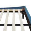 Aspen - Queen Vertical Tufted Modern Headboard Platform Bed Set - Satin Teal Blue - Image 8
