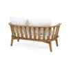 4 Pieces Acacia Wood Patio Furniture Set, Outdoor Furniture With Coffee Table, Patio Conversation Set Deep Seating With Soft Cushion, Porch Chairs For Backyard Porch Balcony - Teak / White - Image 14