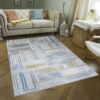 Nova - 2'7" X 7' Area Rug Polypropylene - Multi / White - Image 4