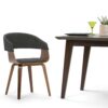 Lowell - Bentwood Dining Chair - Charcoal Gray - Image 8