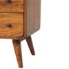 Curved Nordic Charm Console - Brown - Image 7