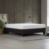 Full Size, Modern Upholstered Platform Bed Frame, Solid Wood & Plywood Construction - Dark Gray - Image 7