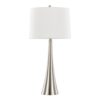 Diana - Contemporary Table Lamp (Set of 2) - Nickel / White - Image 2