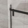 Neo Angle - Frameless Shower Door With Clear Sgcc Tempered Glass - Matte Black - Image 5