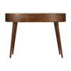 Wave Writing Desk, 2 Drawer - Chestnut - Image 3