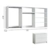Devi - Wall Mounted Wood Closet System With Modular Versatility And Warm - White - Image 3