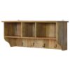 Floating Coat Rack With 3 Shelves - Beige - Image 6
