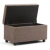 Darcy - Storage Ottoman Bench - Fawn Brown - Image 2