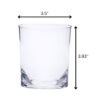 Halo - Oval Tritan Glasses Dof, 12Oz, Bpa Free Plastic Drinkware (Set of 4) - Clear - Image 3