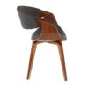 Curvo - Mid-Century Modern Chair (Set of 2) - Walnut / Charcoal - Image 4
