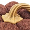Pumpkin Ornament Decor For Holiday Harvest Festival Fall Festival & Thanksgiving (Set of 2) - Dark Brown - Image 6