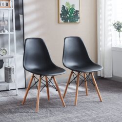 Dining Room, Living Room Chair, (Set of 2) - Black
