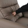 29.92" 270 Power Swivel Rocker Recliner Chair, Electric Glider Reclining Sofa With USB Ports, Power Swivel Glider, Rocking Chair Nursery Recliners For Living Room Bedroom - Brown - Image 7