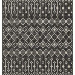 Sunshine - 5'3" X 7'3" Indoor, Outdoor Area Rug - Anthracite