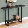 Accent Console Table For Entryway, Contemporary - Black - Image 9